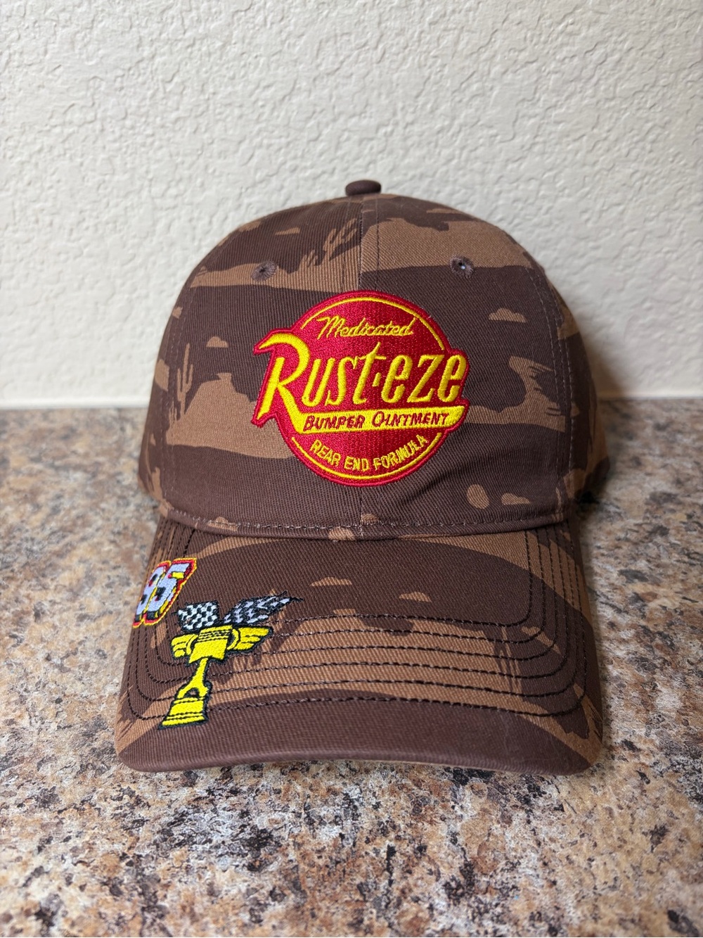 🤎Disney Pixar Cars Rust-Eze Camo Ball Cap